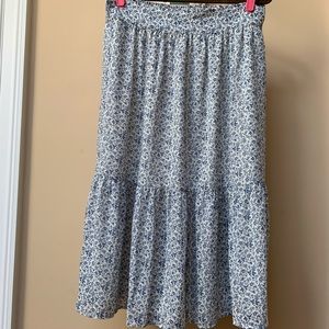 Madewell Floral Midi Skirt